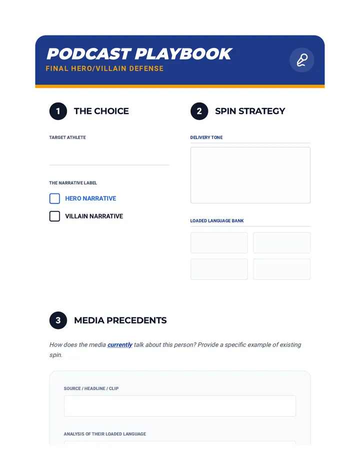 Podcast Playbook Handout