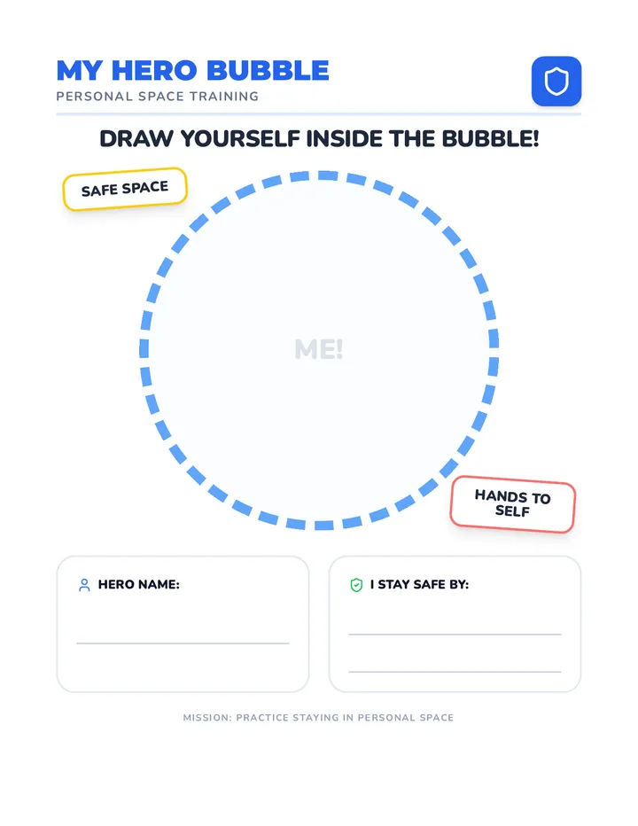 Hero Bubble Map Worksheet