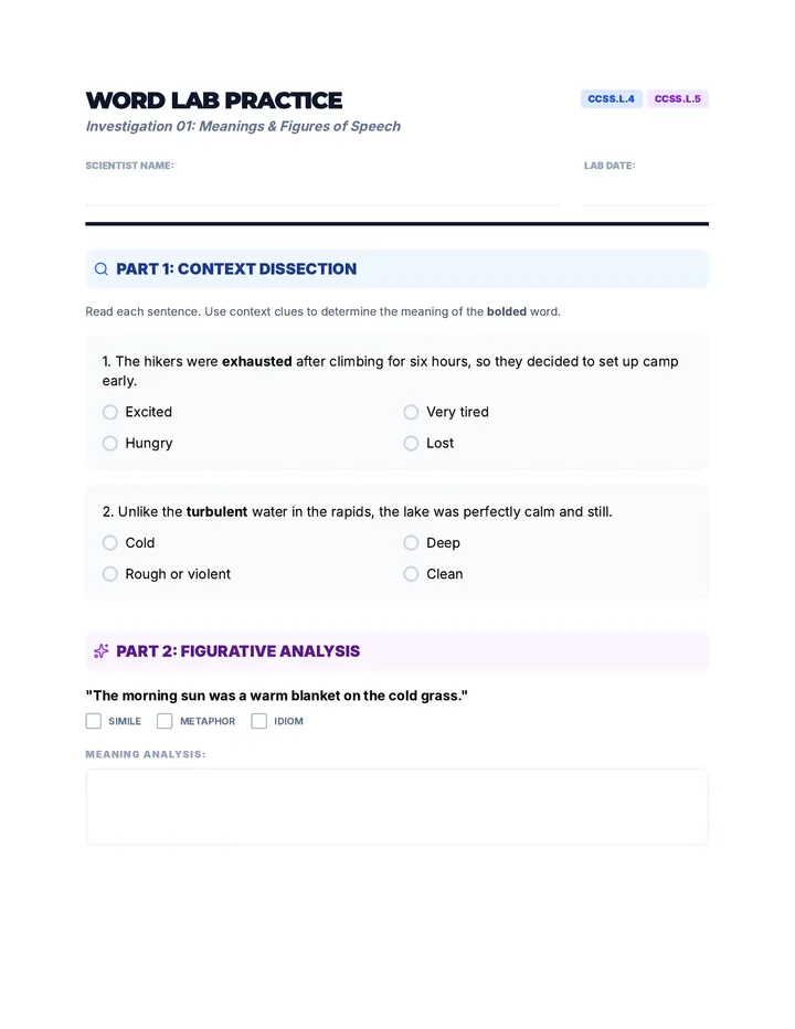 Word Lab Practice Worksheet