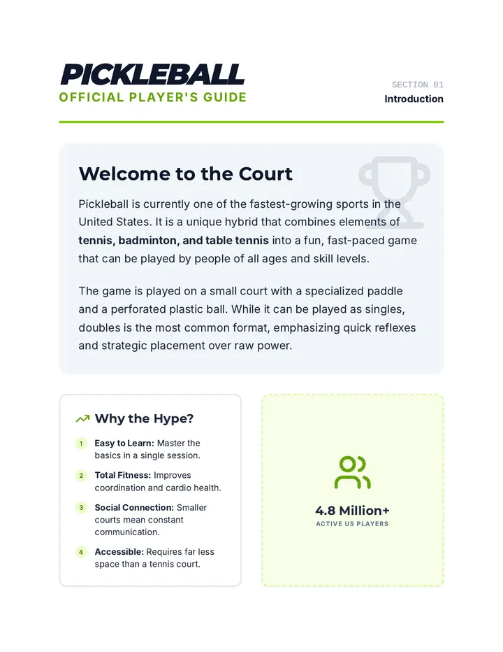 Pickleball Packet Packet