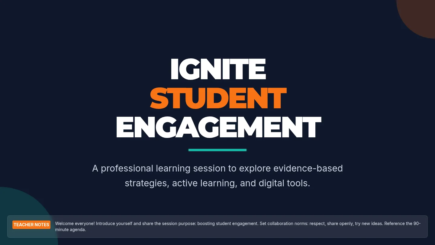 Ignite Engagement Slides