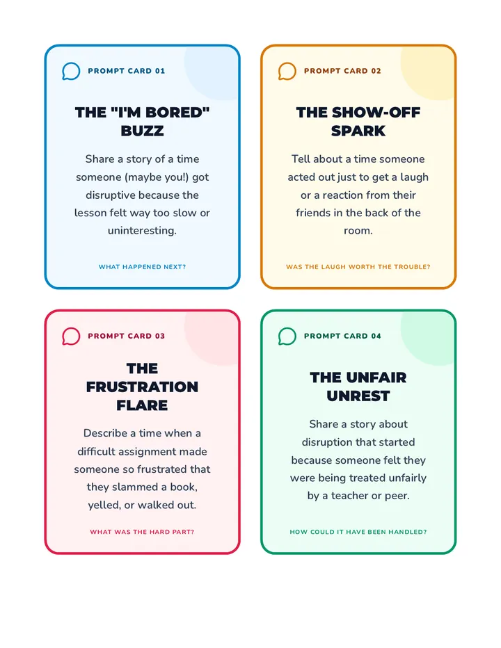 Discussion Prompt Cards