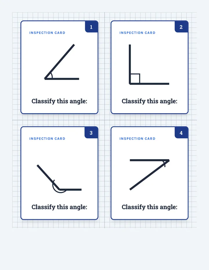 Angle Drafting Task Cards