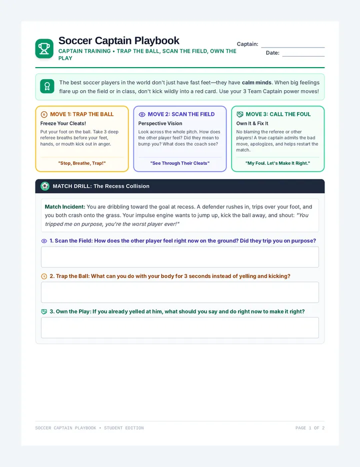 Soccer Playbook Student Activity
