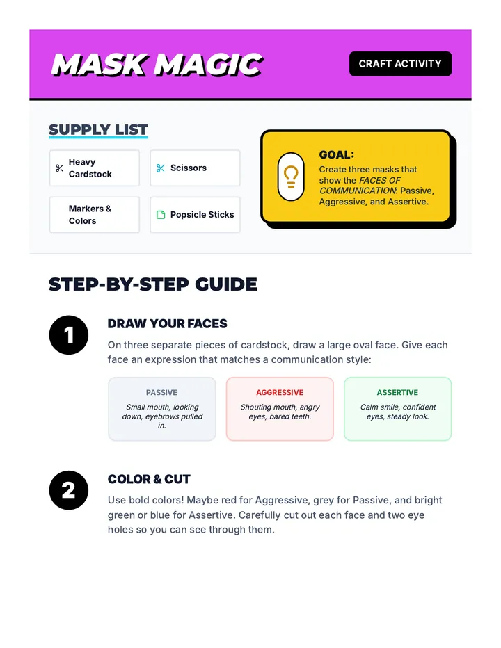 Mask Magic Craft Guide