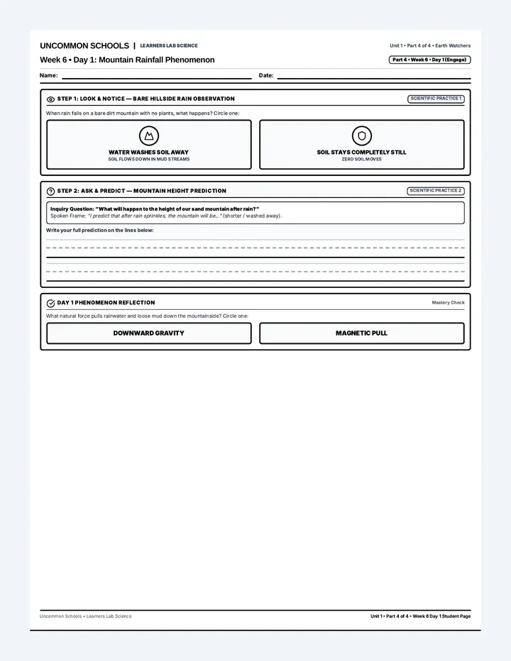 Earth Watchers 4 Student Workbook