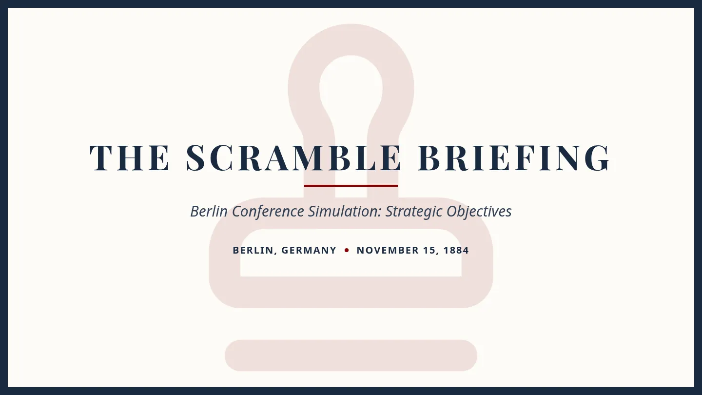 The Scramble Briefing Slides