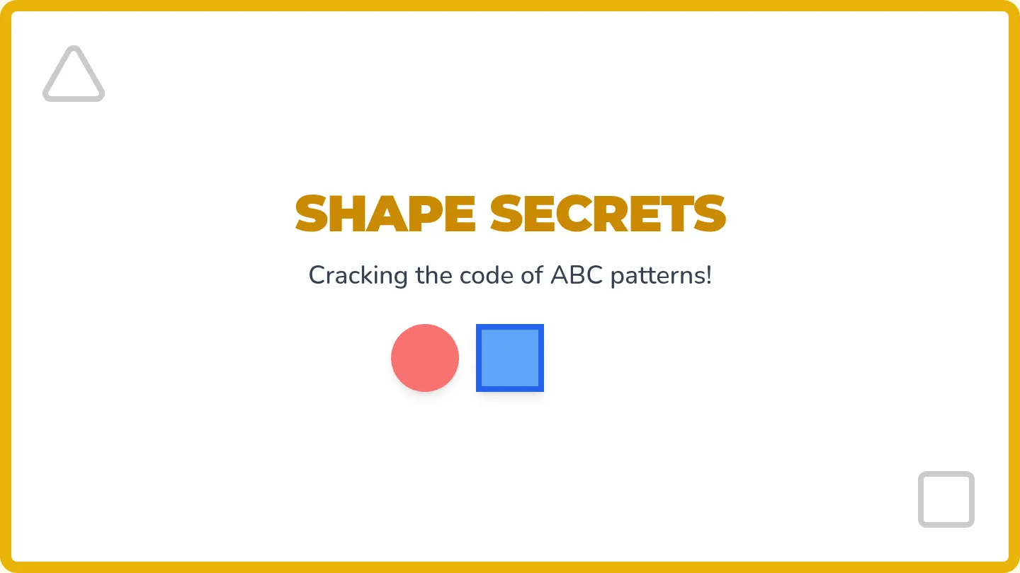 Shape Mystery Slides