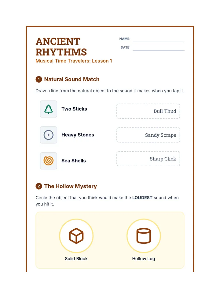 Ancient Rhythms Worksheet