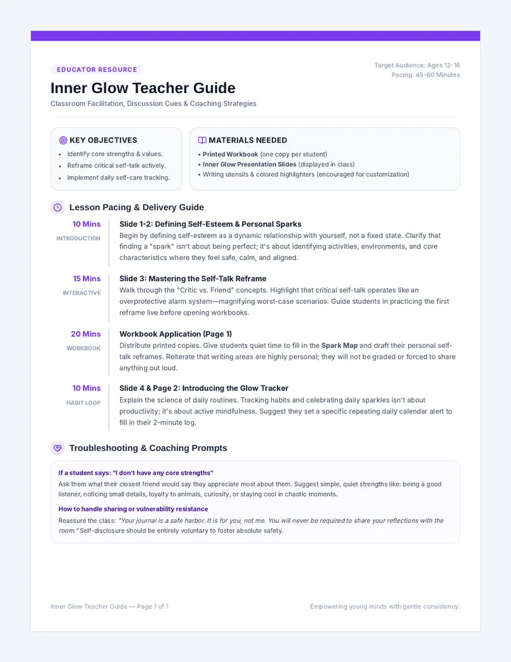 Inner Glow Teacher Guide