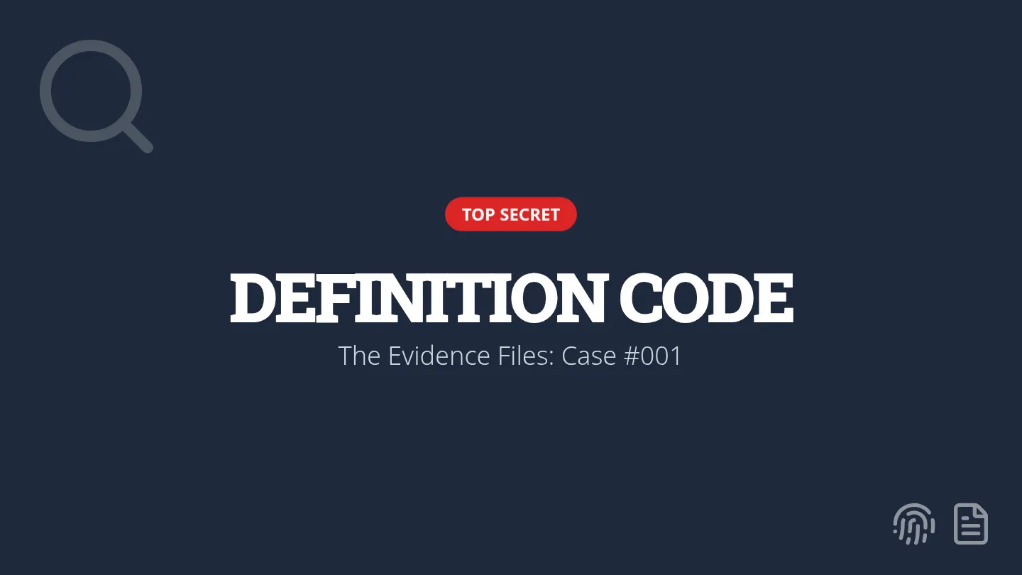 Definition Code Slides