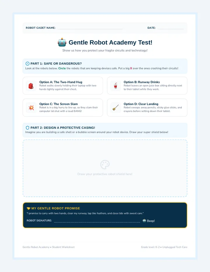 Gentle Robot Circuit Worksheet