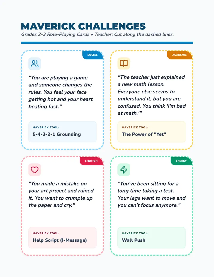 Mindful Mavericks Scenarios