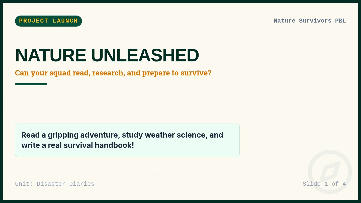 Unit Launch Slides