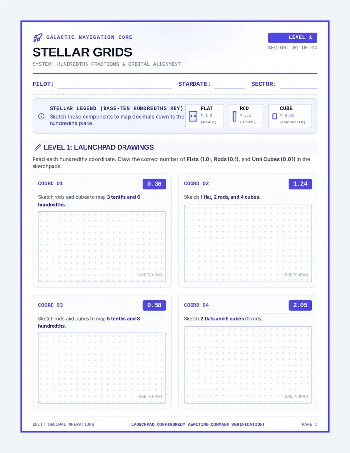 Stellar Grids Practice Packet