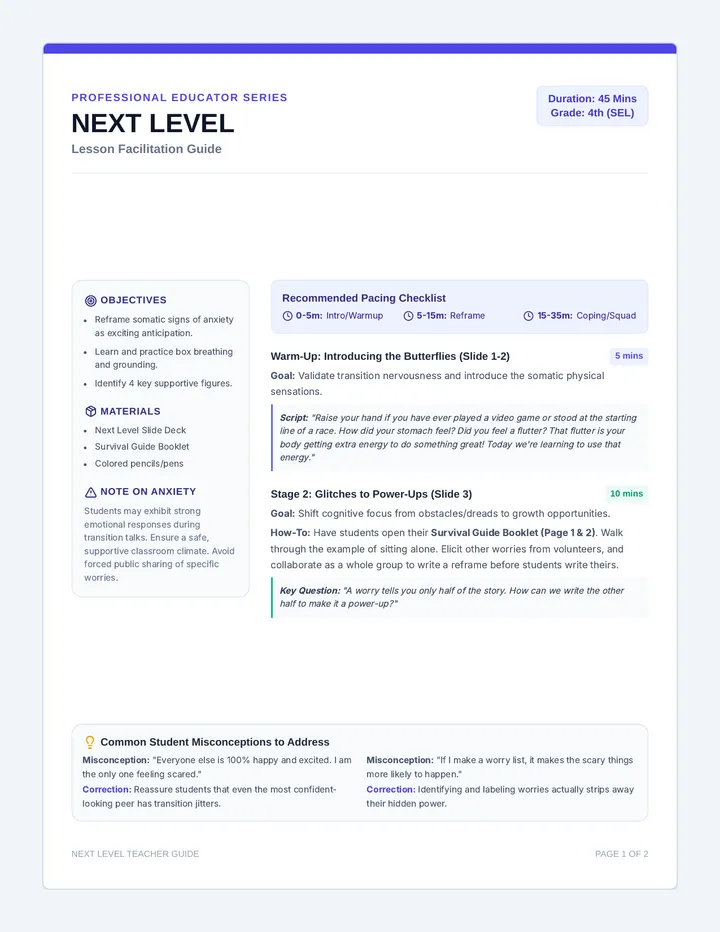 Teacher Facilitation Guide