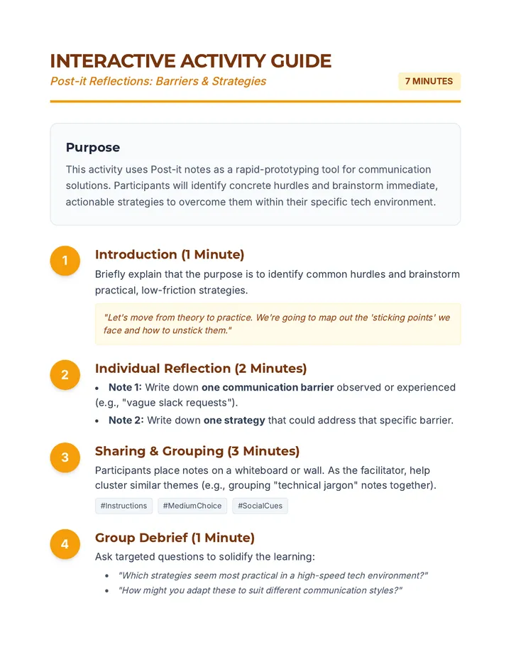 Interactive Activity Guide