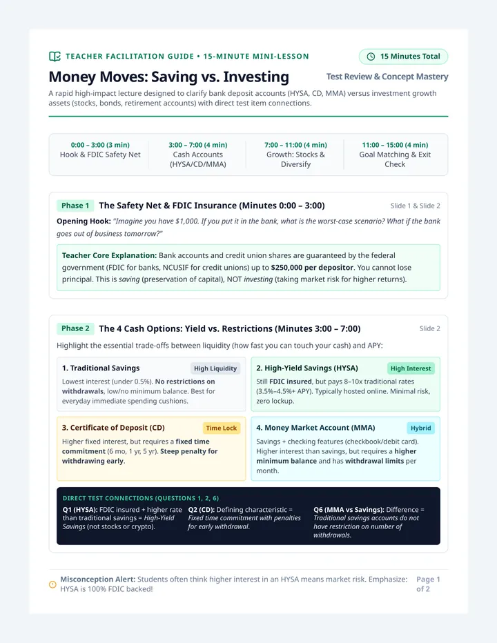 Money Moves Lecture Guide