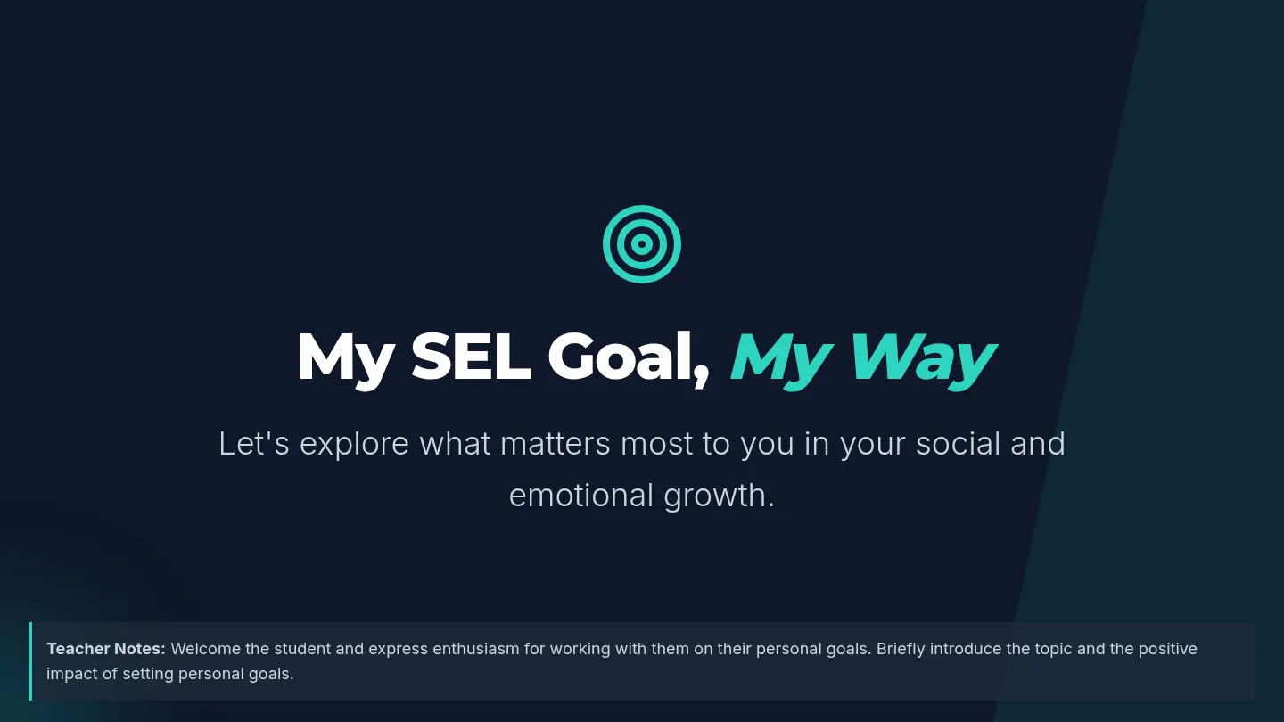 My SEL Goal Slides