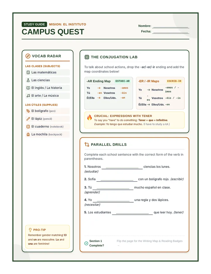 Campus Quest Study Guide