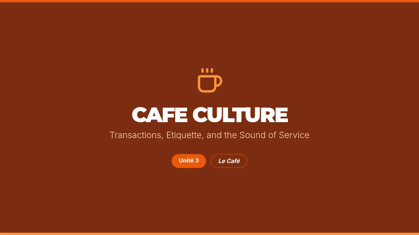 Cafe Culture Slides