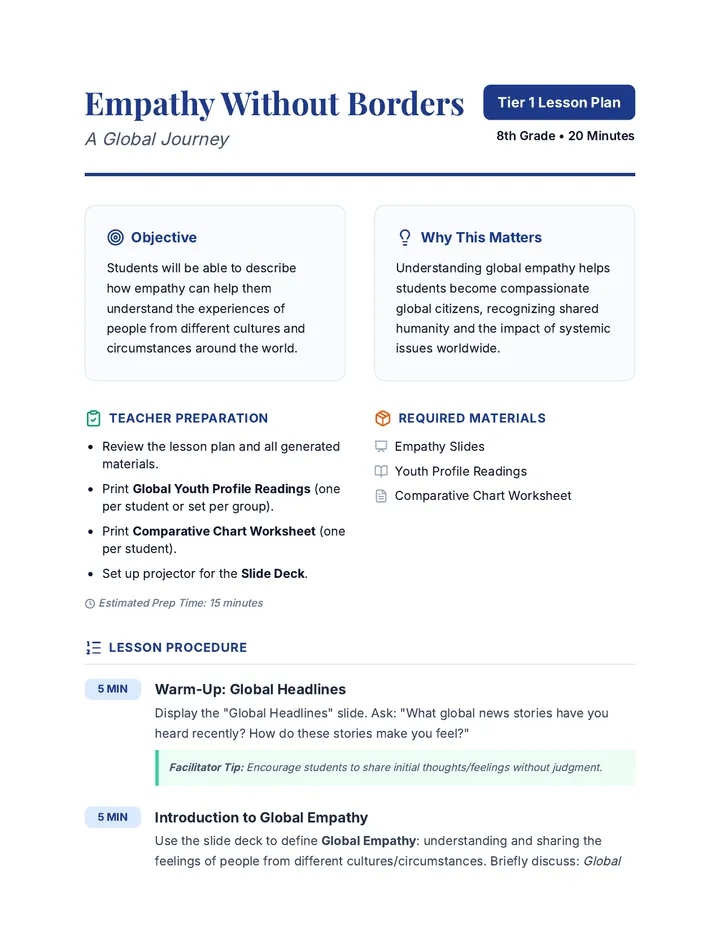 Empathy Lesson Plan