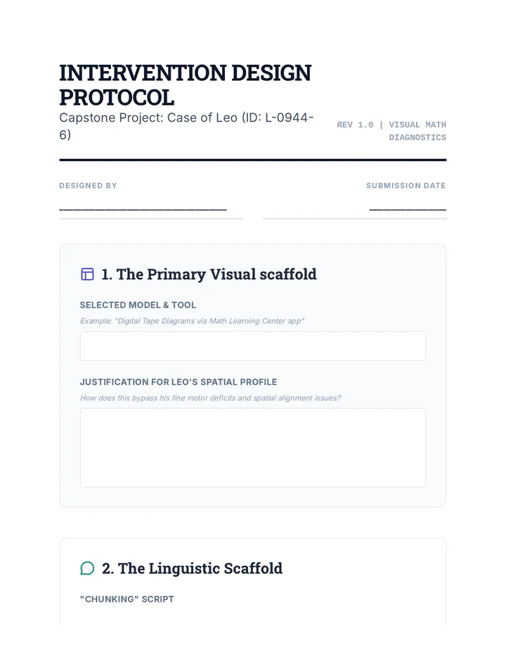 Intervention Protocol Template