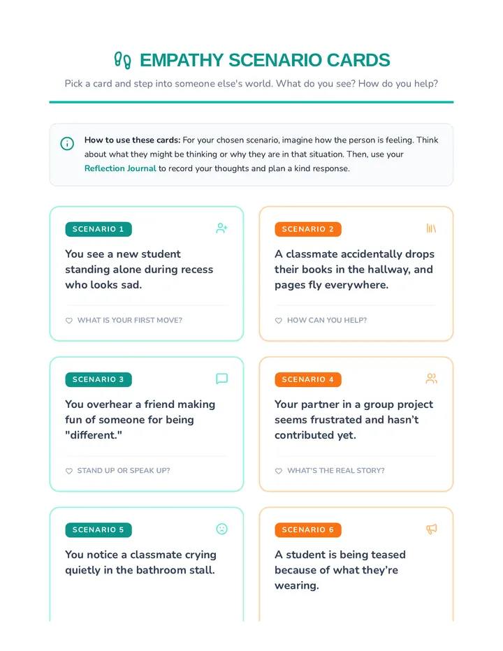 Empathy Scenario Cards