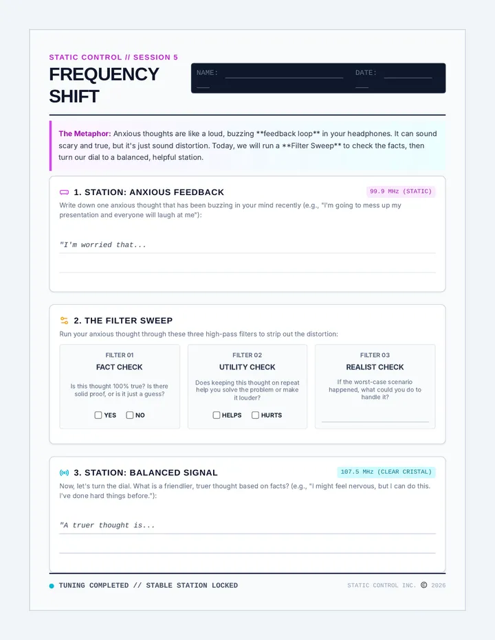 Frequency Shift Worksheet