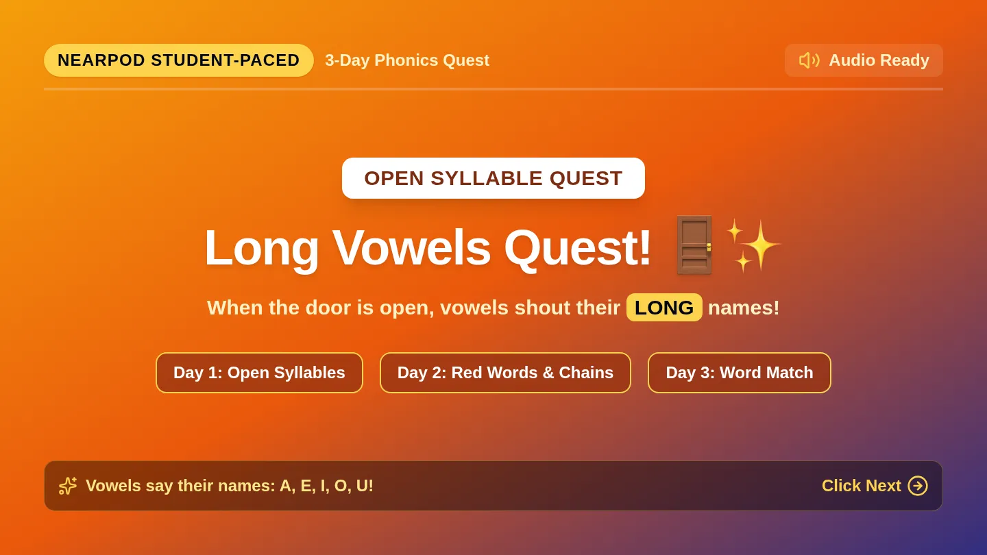 Long Vowels Slides