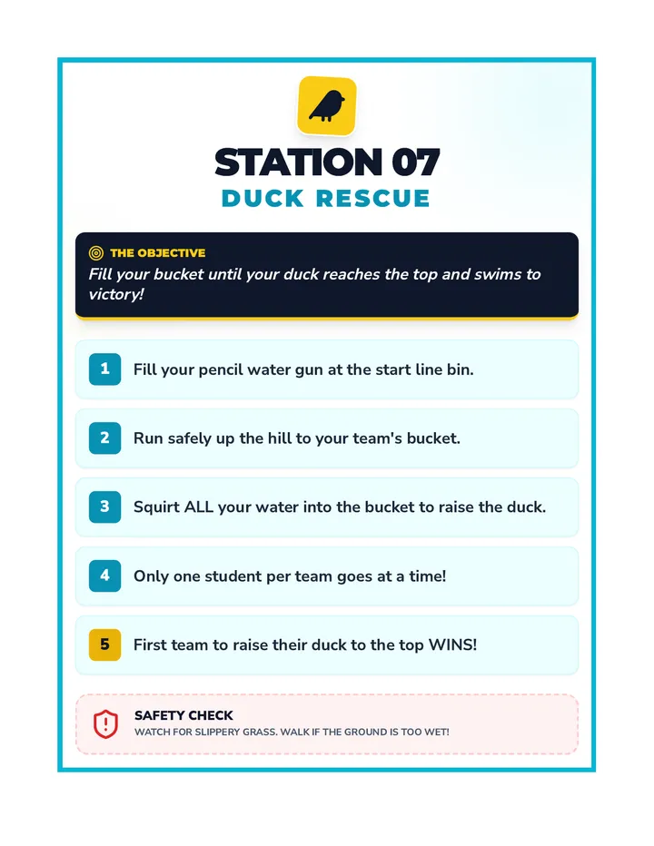 Duck Rescue Station Poster