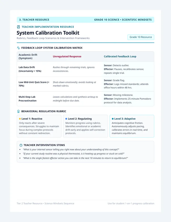Behavior Regulation Resource