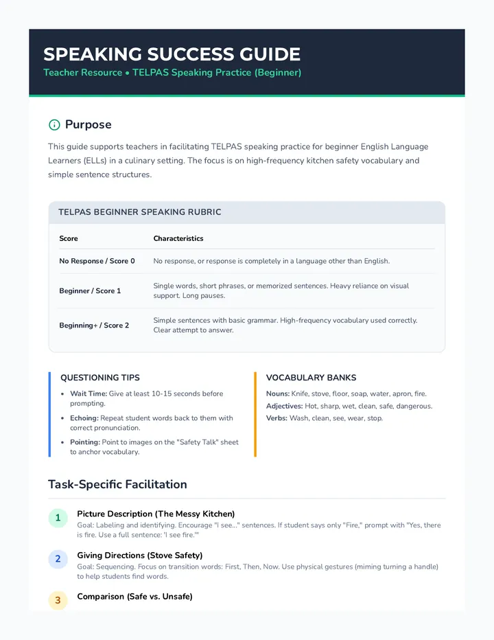 Speaking Success Guide
