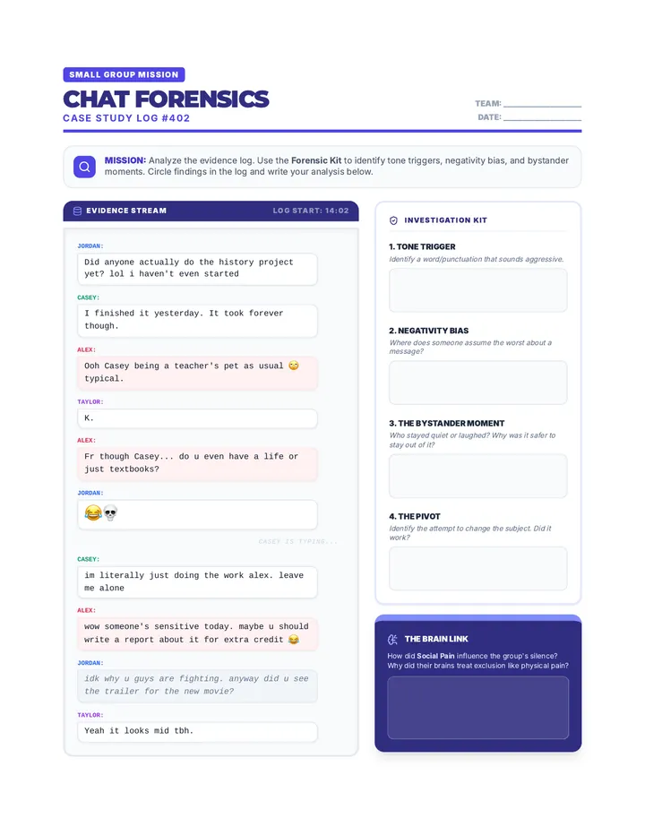 Chat Forensics Activity