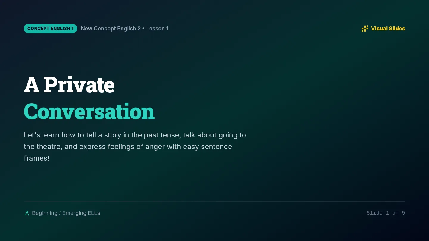 Conversation Starter Slides