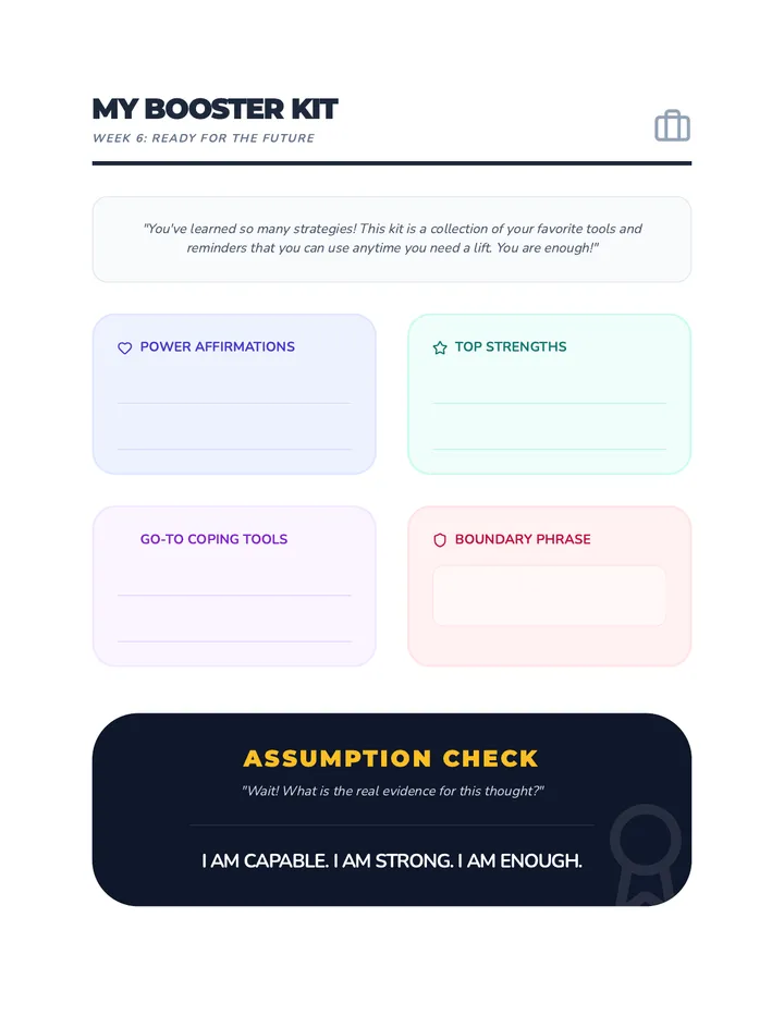 Self-Esteem Booster Kit Activity