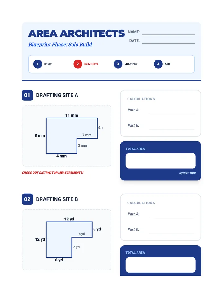 Area Architects Worksheet
