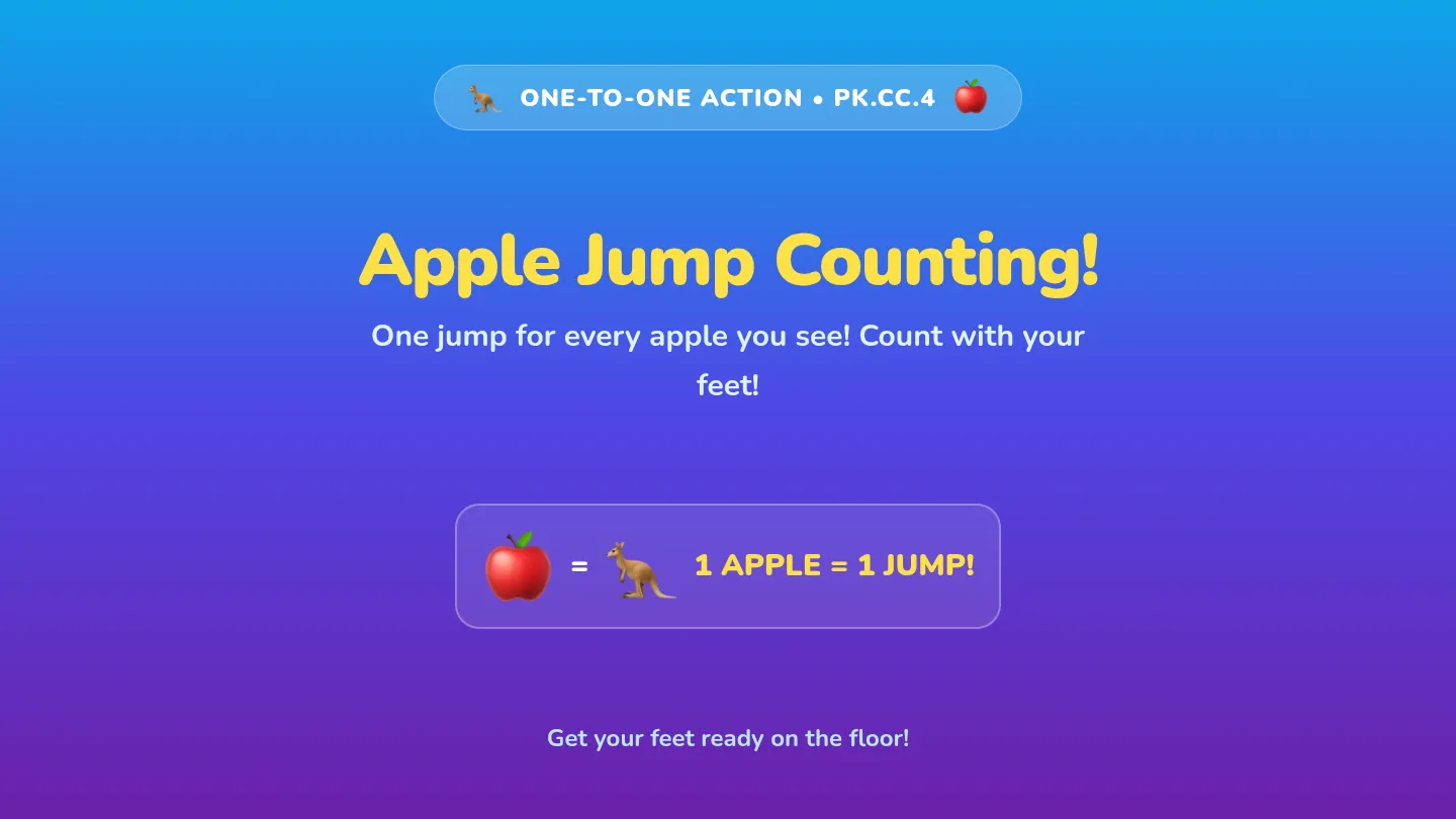 Apple Jump Counting Slides