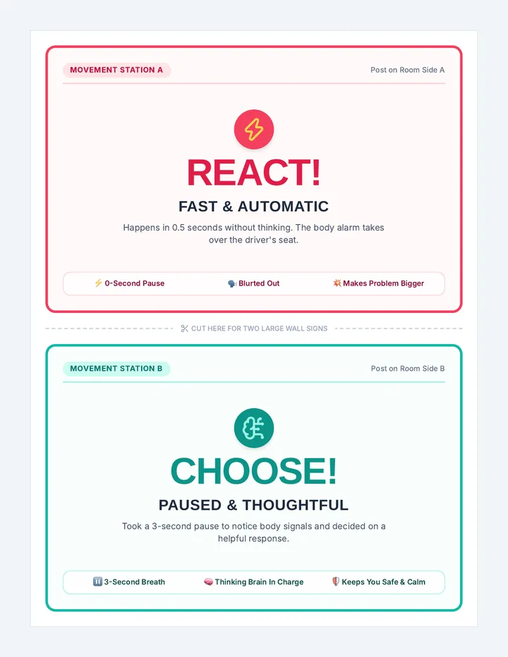 React Choose Activity Signs