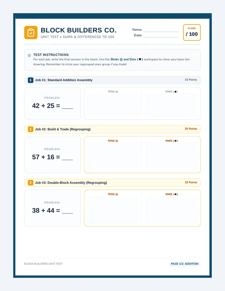 Block Builders Unit Test