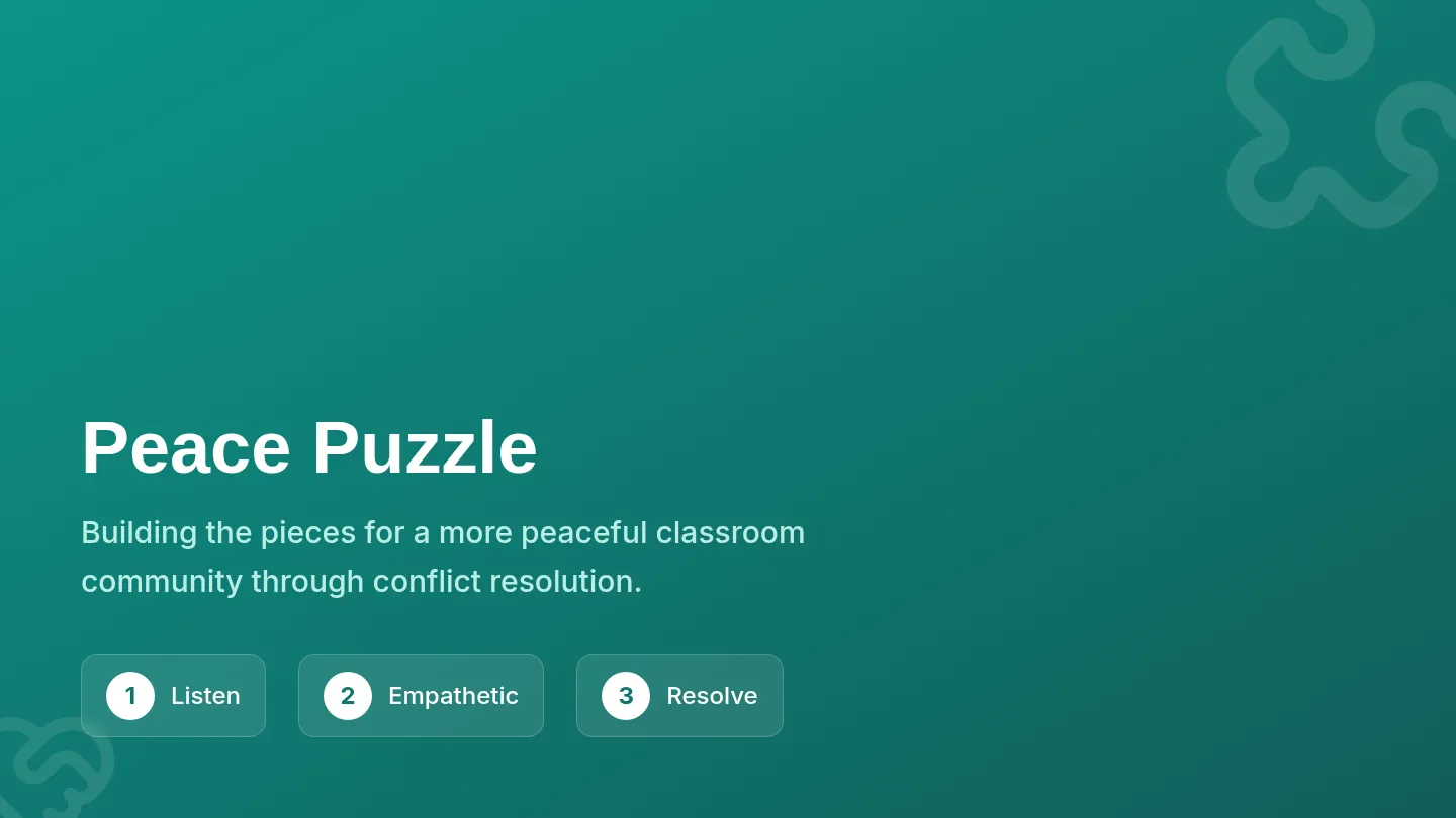 Peace Puzzle Slides