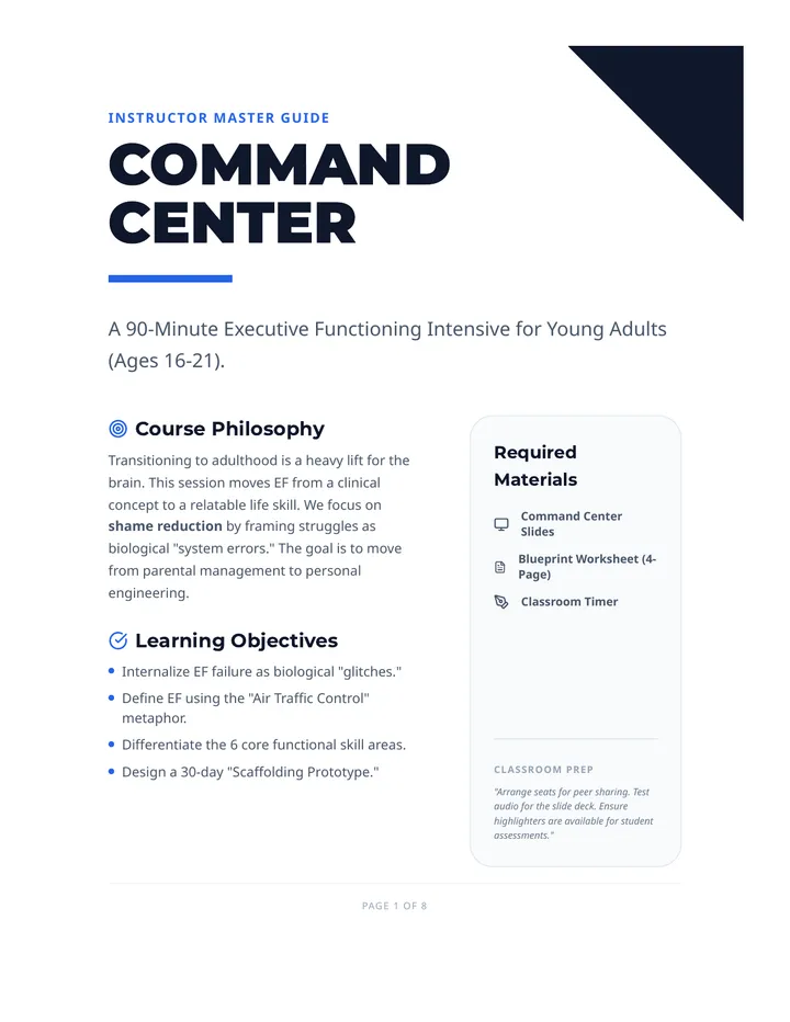 Master Facilitator Guide
