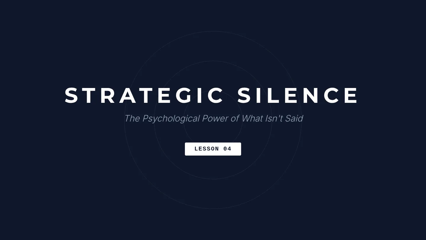 Strategic Silence Slides