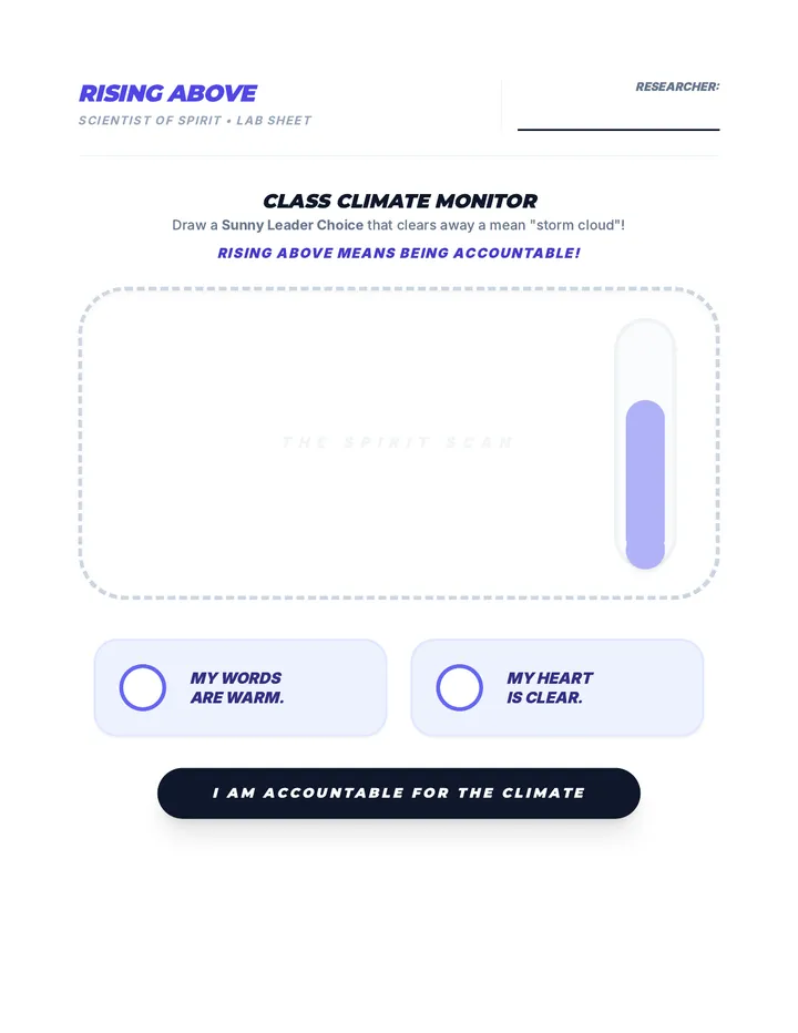 Rising Above Scientist Activity Sheet