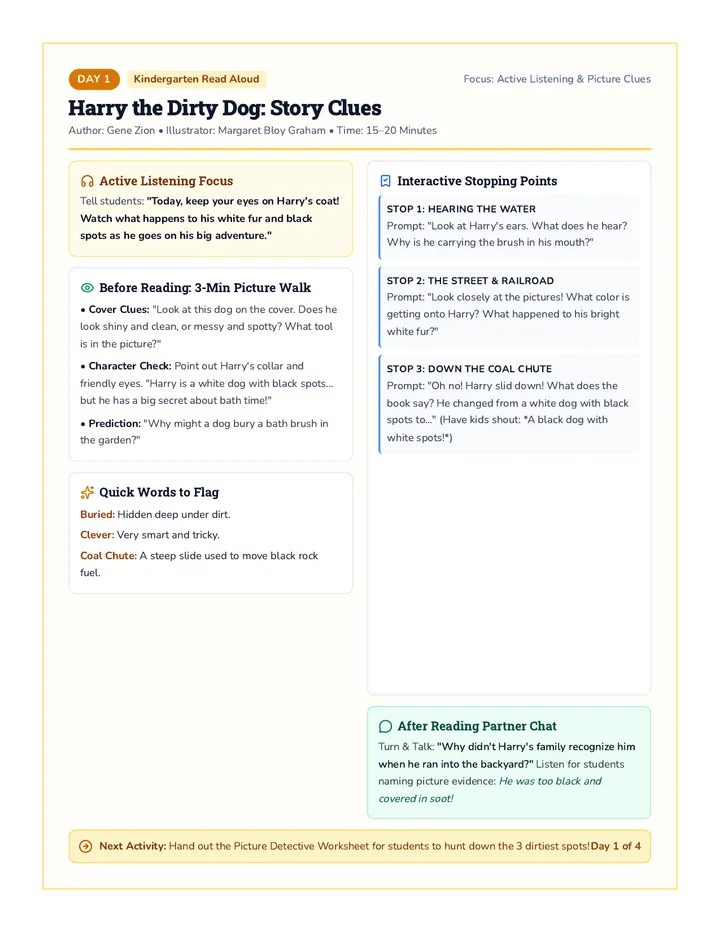Story Clues Teacher Guide