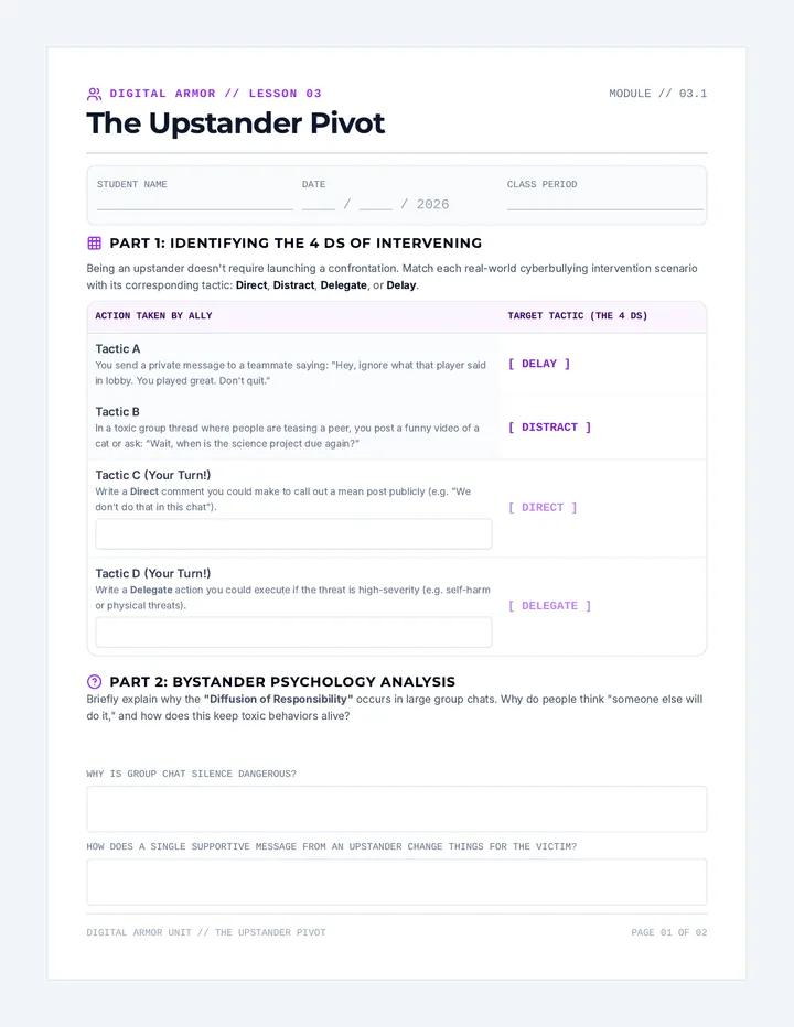 Upstander Pact