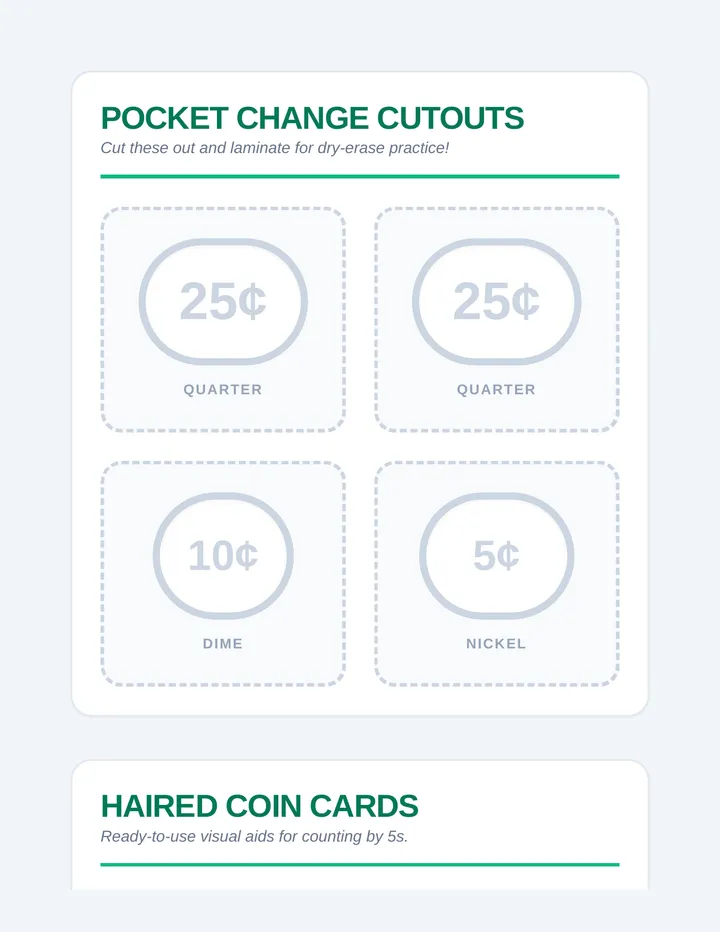 Pocket Change Cutouts