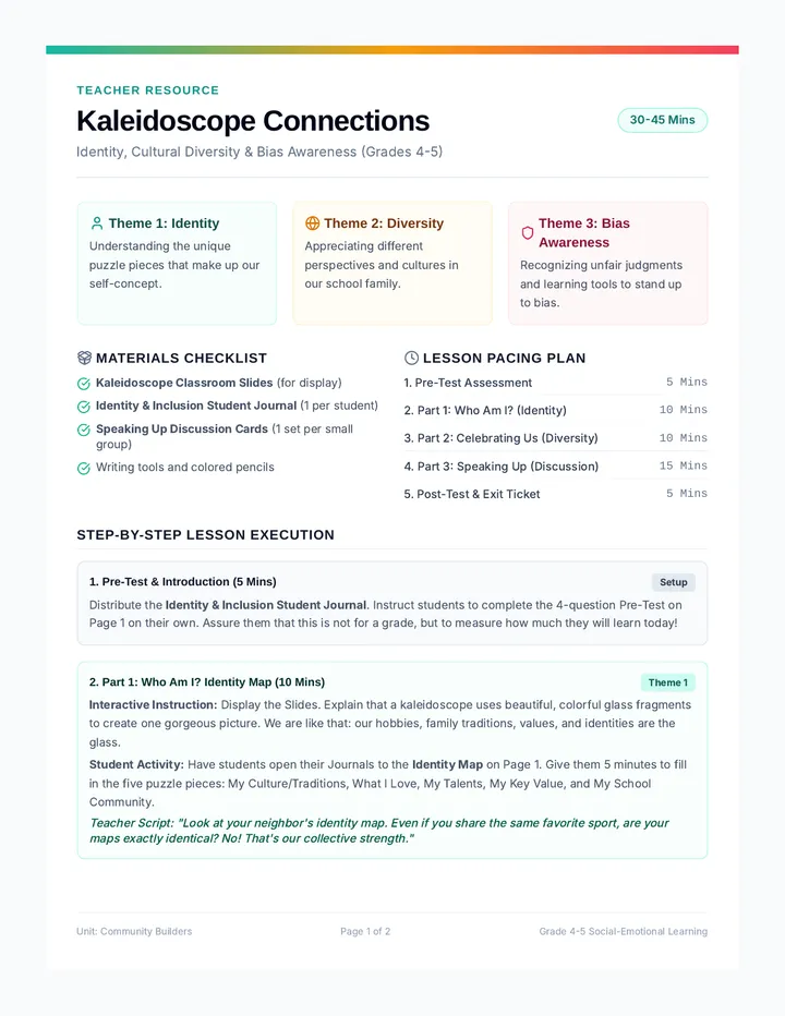 Connections Teacher Guide