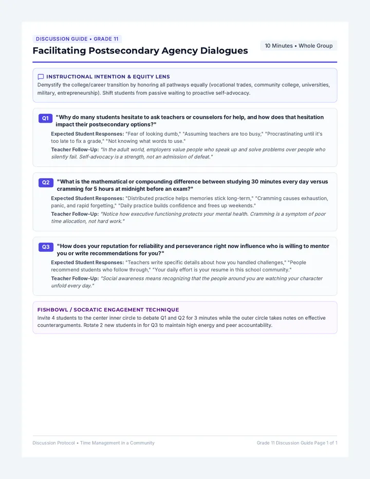 Next Steps Discussion Guide