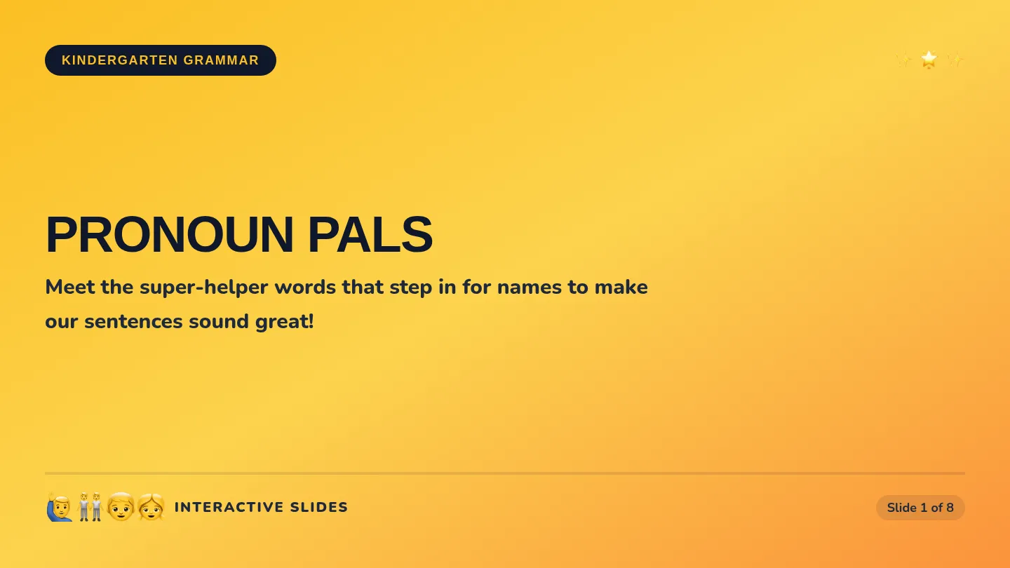 Pronoun Pals Slides